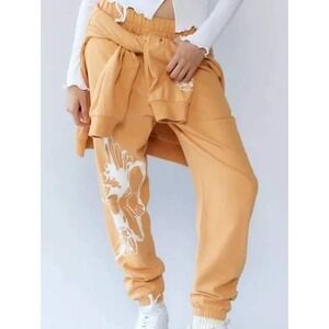 Boys Lie Women's Redwood Sweatpant in Orange Size L